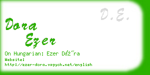 dora ezer business card